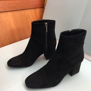 Black Suede Boots by Zara